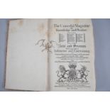 An 18th Century Bound Volume, "The Universal Magazine of Knowledge and Pleasure" Including