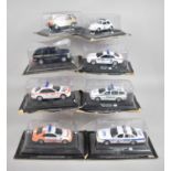 A Small Collection of Diecast Police Vehicles, Still In Blister Packs