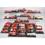 A Collection of Unboxed Diecast Fire Engine Vehicles