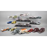 A Collection of Loose Diecast Police and Emergency Vehicles Diecast Toys