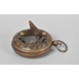A Reproduction Brass Pendant Compass as made by Ross of London, 4.5cms Diameter
