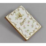 A Late 19th/Early 20th century Ladies Notebook with Porcelain Front Cover Inscribed "Excerpt", 14.