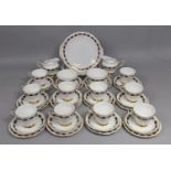 A Paragon Elegans Pattern Tea Set to comprise Ten Cups, Saucers and Side Plates, Two Sugar Bowls,
