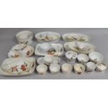 A Collection of Various Royal Worcester Evesham Oven to Table Dinnerwares to comprise Pots,