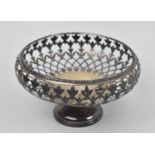 A George V Silver Pierced Pedestal Bowl/Bonbon Dish by Mappin & Webb, Birmigham Hallmark 1915, 61g