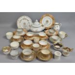 A Collection of Various 18th/19th Century Porcelain Teawares to comprise White Glazed and Gilt