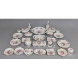 A Collection of Coalport Shrewsbury China to comprise Dishes, Lidded Pots, Bell, Two Handled Shallow