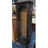 A Late 19th Century Glazed Shelved Cabinet, 55cm wide and 157cm high