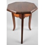 A Mid 20th Century Small Octagonal Occasional Table on Cabriole Supports, 39cms Diameter