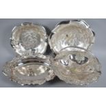 Two Silver Plated Cake Baskets and Two WMF Ikora Bowls