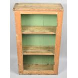 A Vintage Pine Shelved Side Cabinet, Missing Door, 57cms Wide and 96cms High