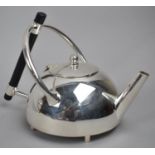 A Reproduction Arts and Crafts Style Silver Plated Teapot in the manner of Christopher Dresser