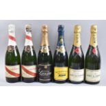 Six Bottles of Champagne to Include Two Bottles Moet, Two Bottles Mumm Cordon Rouge, Lanson and