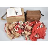 A WWII Period Gas Mask, Box Camera, Bunting and Prayer Book