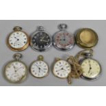 A Collection of Six Vintage Pocket Watches to include Smiths with Black Face together with a