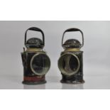Two British Railways Western Region Lamps, The One with Makers Oval Plaque for G Polkey, Some