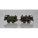 Two Hornby O Gauge Tank Locomotives 'Great Western' and LMS 623', Both Electric Converted from