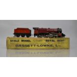 A Boxed Bassett-Lowke O Gauge 'Royal Scot' and Tender (3 Rail Electric) No 6100