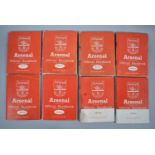 A Collection Of Eight 1950's-1960's Arsenal Football Club Handbooks, Viz 1x1952-3, 1x1953-4,