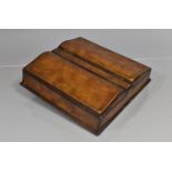 A Late 19th/Early 20th century Two Division Scribes Pen Box with Dome Hinged Lids of Open Book Form,