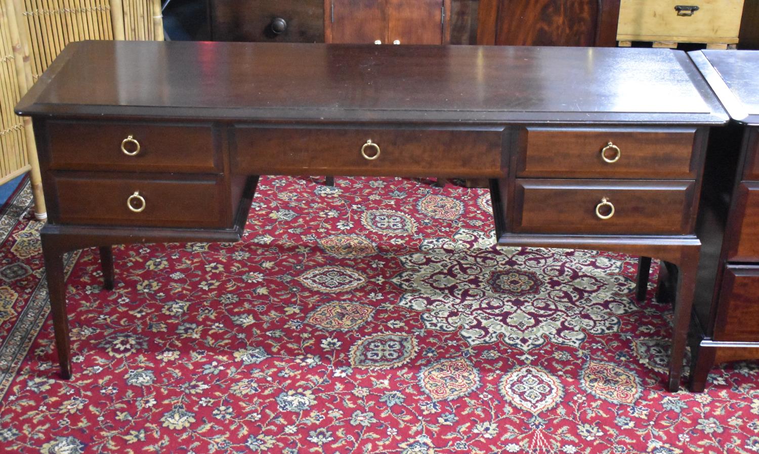 A Mid/Late 20th Century Stag Dressing Table in Mahogany, 152cm Long