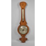 A 19th Century Onion Top Wall Barometer with Thermometer, Mercury Tube AF, Four Restoration