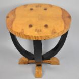 A Reproduction Art Deco Style Circular Occasional Coffee Table, 50cm Diameter