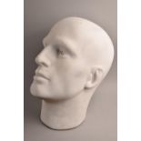 A Modern Male Mannequin Head, 26cms High
