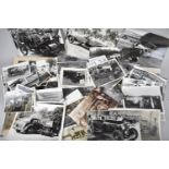 A Collection of Vintage Black and White Photographs of Cars, Car Rallies etc