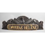 A French Carved Wooden Marriage Finial Decorated with Bird having Outstretched Wings and