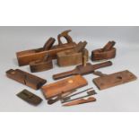 A Collection of Vintage Wooden Planes etc
