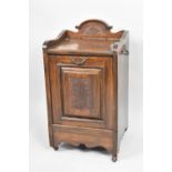 An Edwardian Pull Front Galleried Purdonium with Two Carrying Handles, 38cms Wide