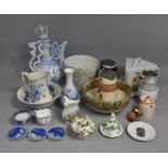A Collection of Various Ceramics to Comprise Large Cheese Dish and Cover, Royal Copenhagen Vase