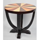 A Reproduction Art Deco Style Circular Occasional Table, 60cms Diameter and 56cms High