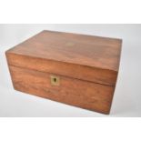 A Late 19th/Early 20th Century Mahogany Writing Slope with Fitted Interior, 30cms Wide