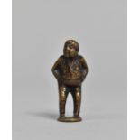 A Small Bronze Dickins Figure, Mr Pickwick, 4cm high