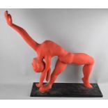 A Modern Art Sculpture of Female Gymnast, 64cms High