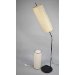 A Vintage Cylindrical Standard Lamp and a Floor Lamp