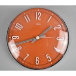 A Mid 20th Century Metamec Circular Wall Clock with Battery Movement, 20cm Diameter