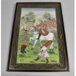 A North Indian Painting on Silk, 39x26cm