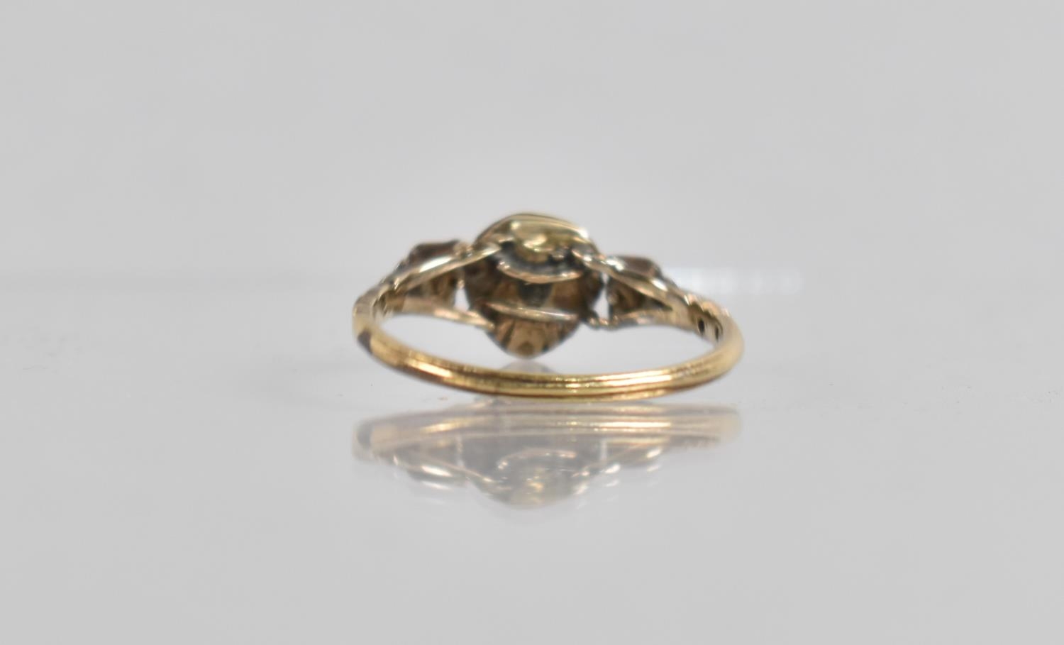 An Early/Mid 19th Century Diamond Ring, Centre Rose Cut Diamond (4mm by 5mm Max Approx), Collet - Image 2 of 2