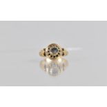 A 19th Century Rose Cut Diamond Ring, Foil Backed Asymmetric Diamond Measuring Approx 5.5mm by