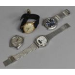 A Collection of Various Vintage Wrist Watches, two by Bulova, Accurist Etc