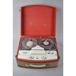 A Vintage BSR Minor 222 Reel to Reel Tape Recorder with Carrying Handle