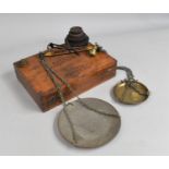A Late Victorian/Edwardian Bread Scale by Avery, Complete with Weights, Box 29.5cms Wide