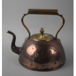 A Vintage Copper and Brass Kettle, 22cms High