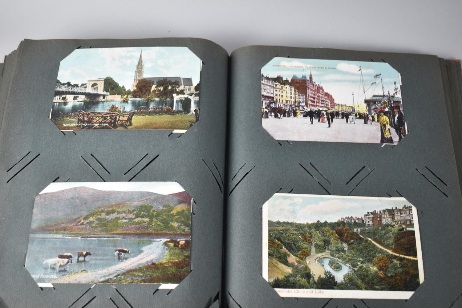 An Edwardian Postcard Album Containing 160cms Plus Cards, Mainly Scenic Views and Buildings - Image 6 of 6