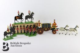 Peter de Wit (Toymaker) The Royal Wedding Procession hand crafted in 1981, comprising the 1902 State