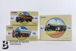 Seven Corgi diecast models, including Foden Tanker & Bedford O Series Tate & Lyle, 97367 Scammell