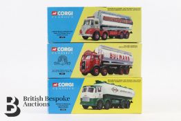 Corgi die-cast vehicles, 1:50 scale including 16302 Esso Scammell Highwayman & Tanker Trailer Set,